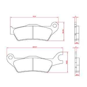 BR7201 Suzuki 125 brake pads