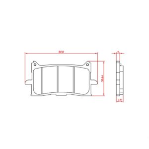 BR7175 Brenta Brake Pads Honda