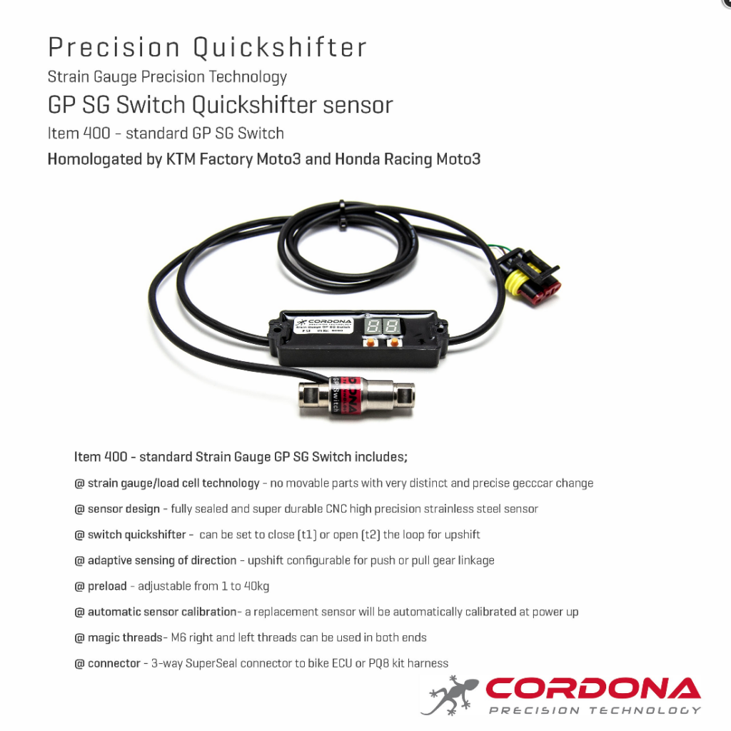 Strain Gauge GP Quickshifter, PEG sensor - Quick Lap Performance