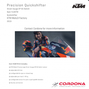 Screenshot 2021 02 11 KTM Moto3 Factory 2019 Quickshifter Cordona Precision Technology